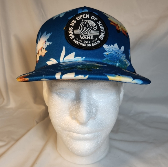 Vans US Open Of Surfing 2016 Trucker Hat Cap Padded Collectors Edition Snapback - Picture 1 of 9
